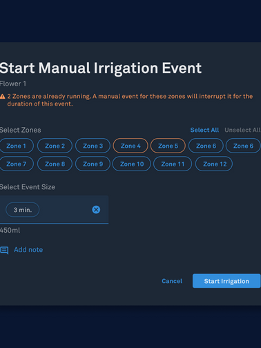 Manual Irrigation header